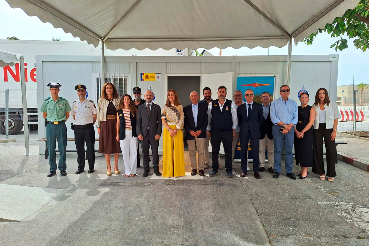Momento de la visita a Málaga
