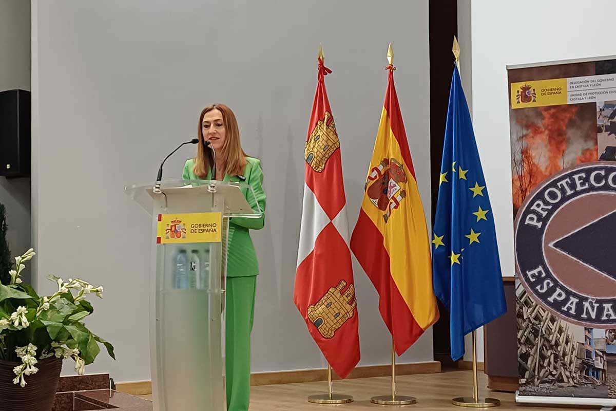 Virginia Barcones durante su discurso.